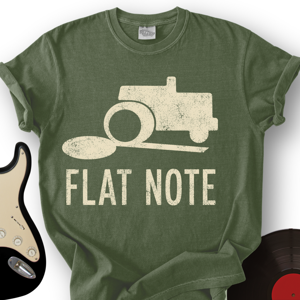 Flat Note Drummer T-Shirt product image 4