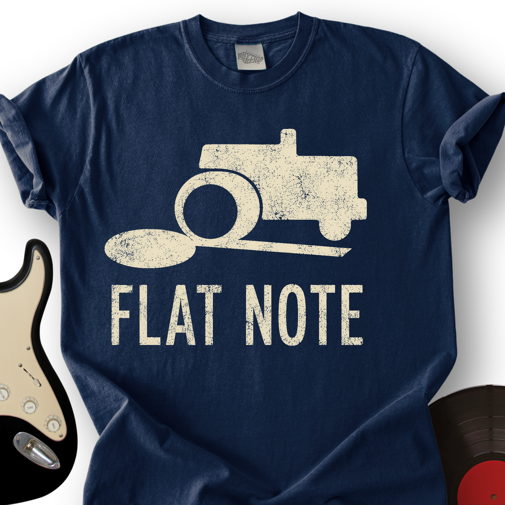 Flat Note Drummer T-Shirt product image 5