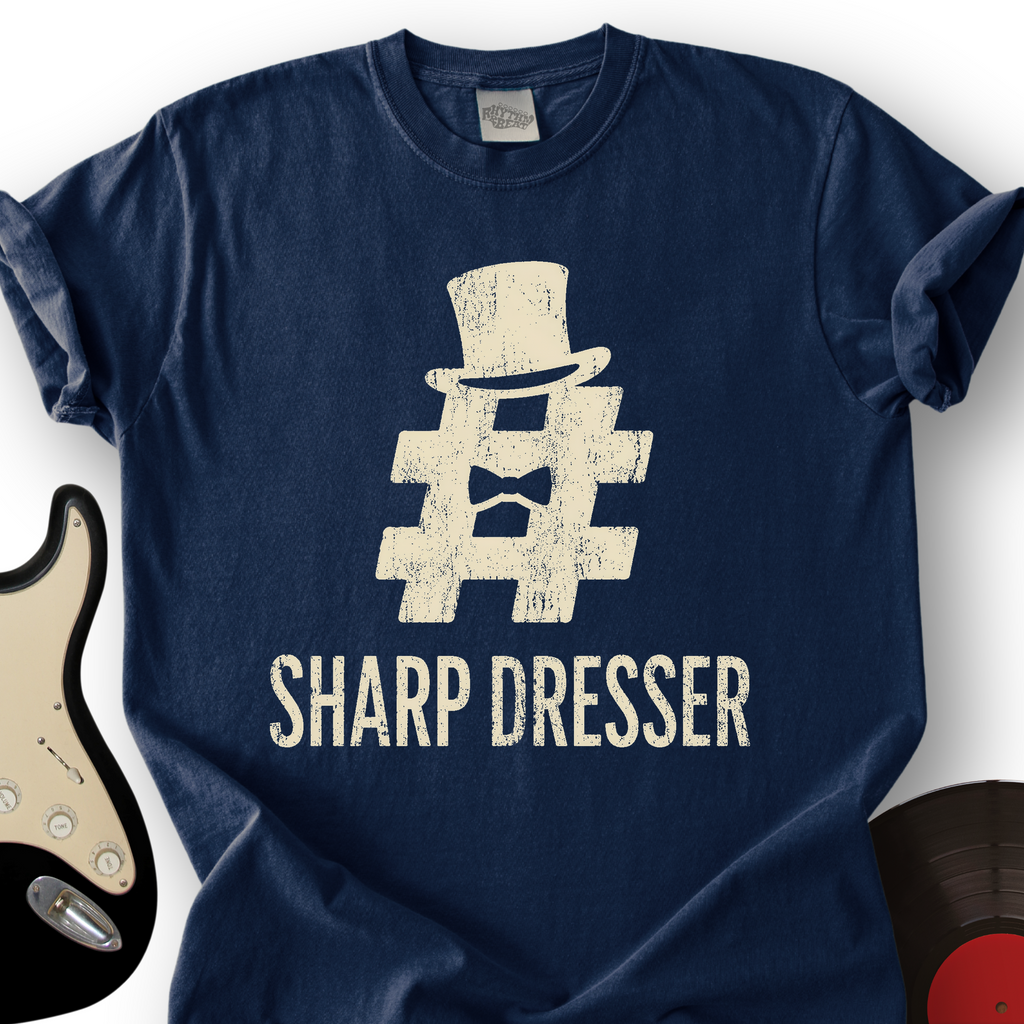 Sharp Dresser Music Note T-Shirt product image 5