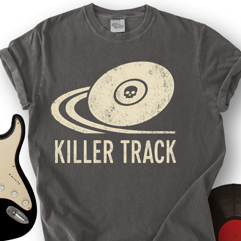Killer Track Skull Vinyl T-Shirt product image 2