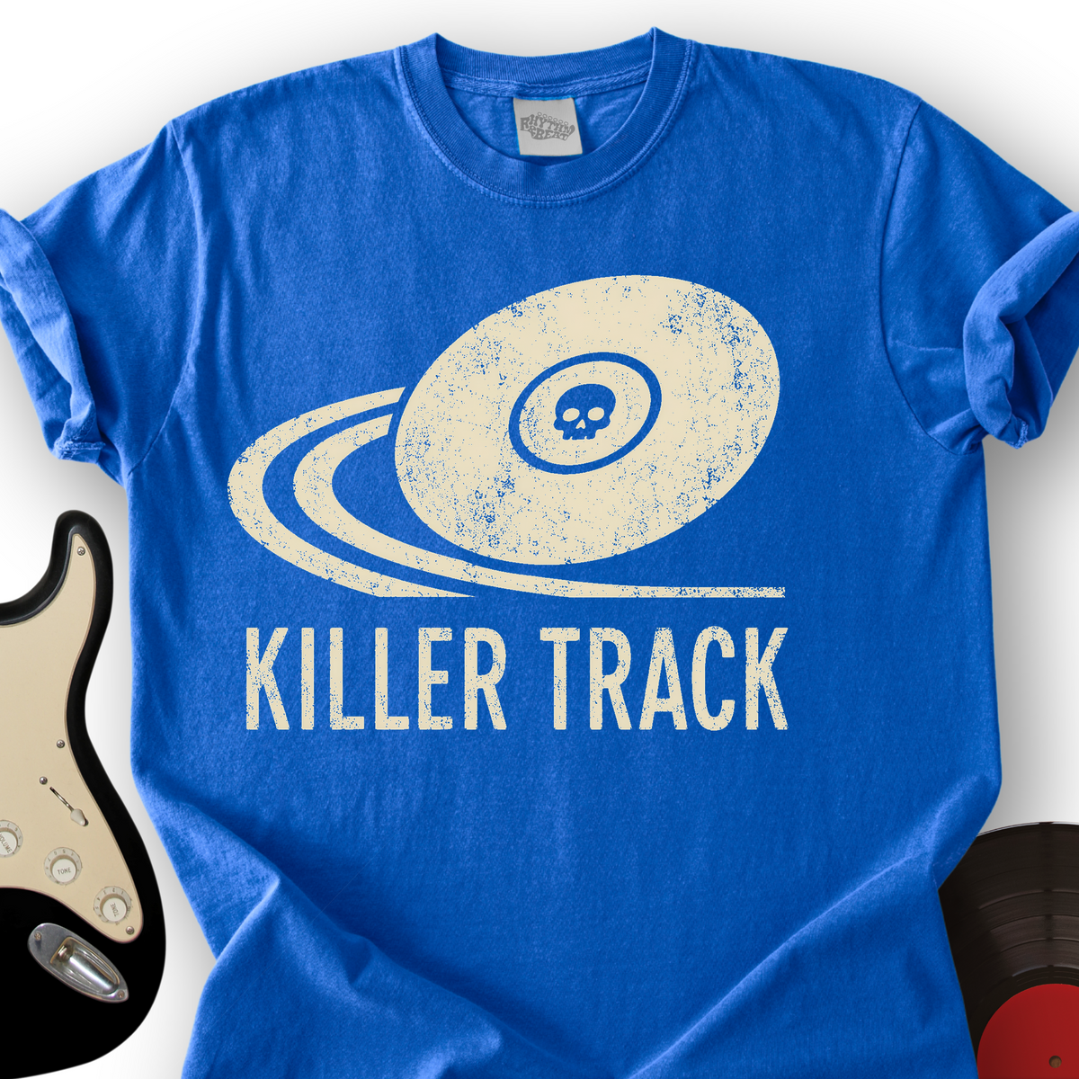 Killer Track Skull Vinyl T-Shirt product image 6
