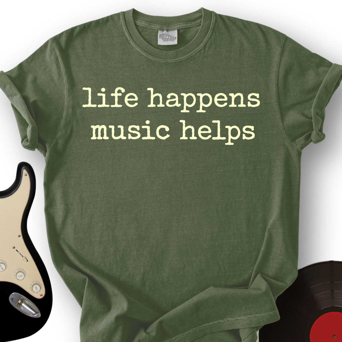 Life Happens Text T-Shirt product image 5