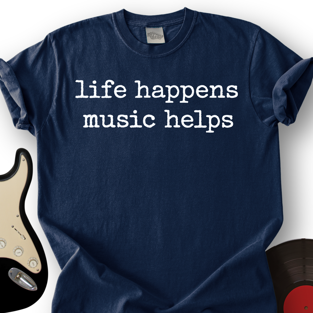 Life Happens Text T-Shirt product image 6