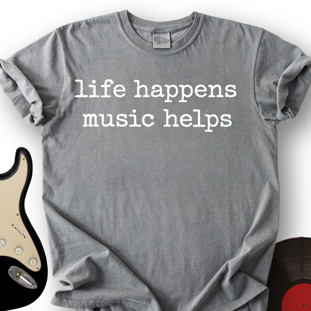 Life Happens Text T-Shirt product image 7