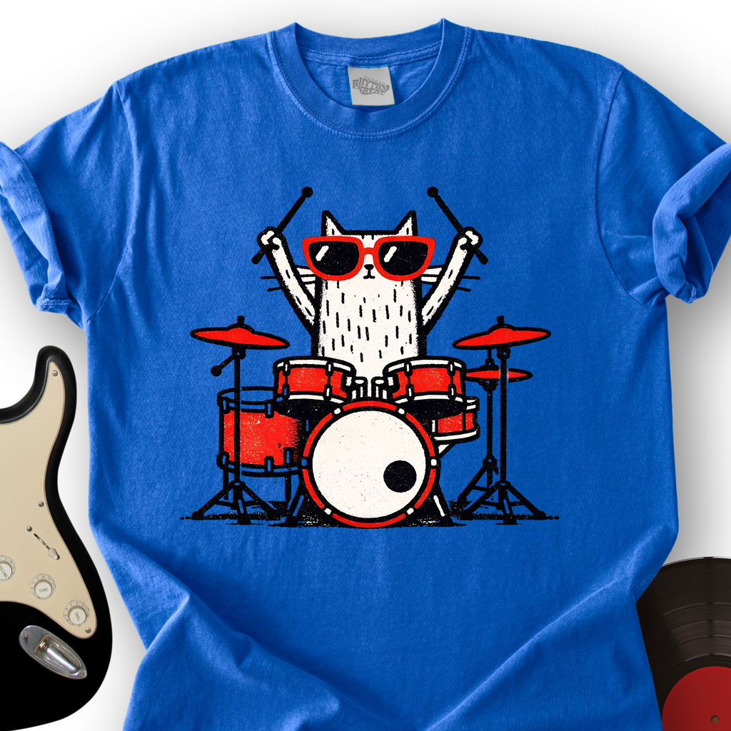 Blocky Cat Drums T-Shirt product image 6