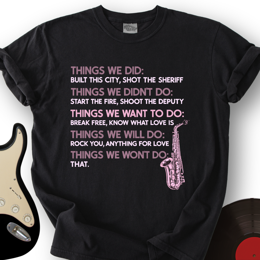 Things We Did Sax T-Shirt product image 2