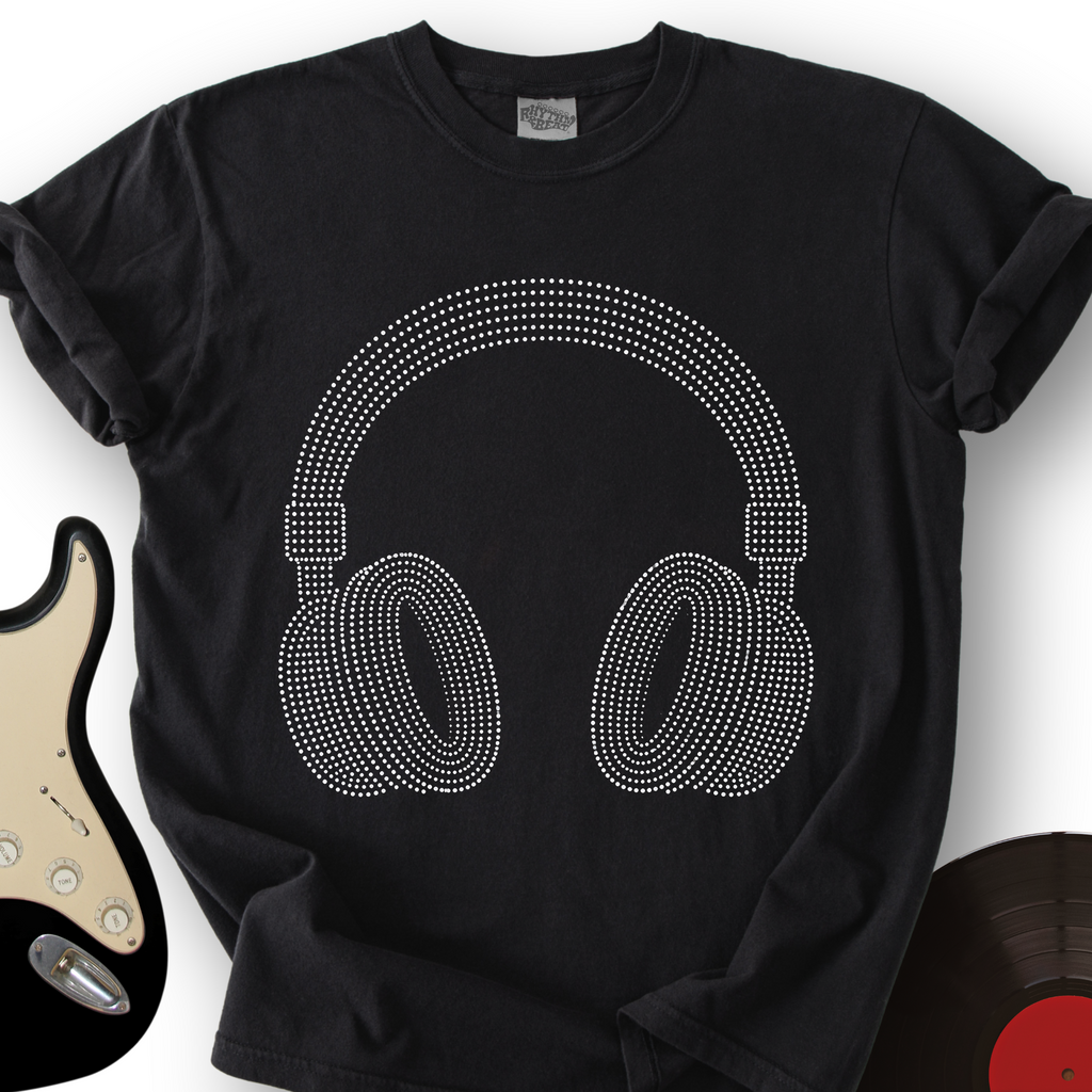 Dotwork Headphones T-Shirt product image 1