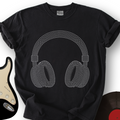 Dotwork Headphones T-Shirt product image 1