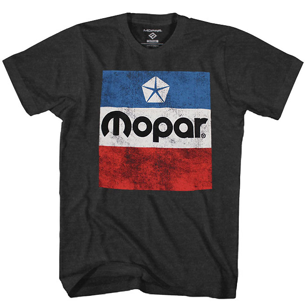 Mopar Classic Logo Distressed T-Shirt Charcoal product image 1