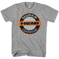 Mopar Hemi Garage Distressed Logo T-Shirt Grey product image 1