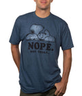 Peanuts Snoopy Nope Not Today Heather Navy T-Shirt product image 1
