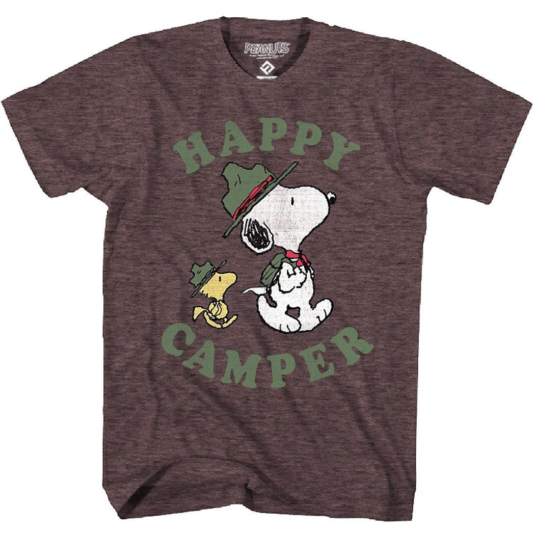 Peanuts Snoopy Happy Camper Vintage T-Shirt product image 1
