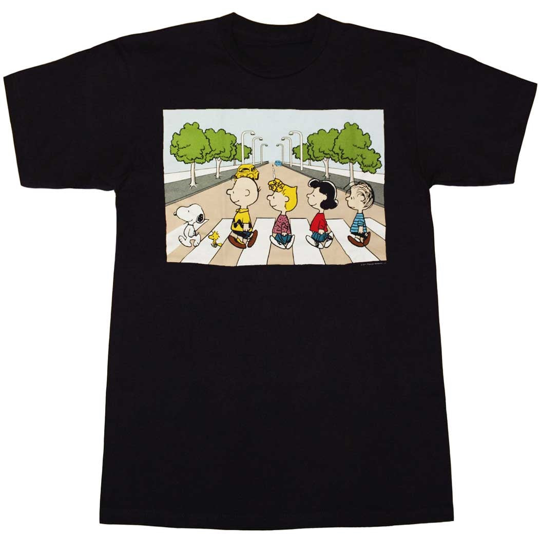 Peanuts Gang Snoopy Abbey Road T-Shirt product image 1