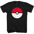 Pokemon Pokeball Adult Black T-Shirt product image 1