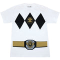 Power Rangers White Ranger with Belt Costume T-Shirt product image 1