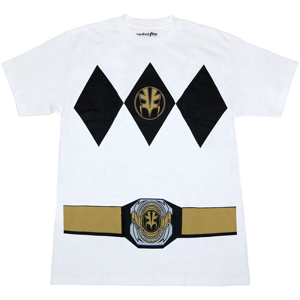 Power Rangers White Ranger with Belt Costume T-Shirt product image 1