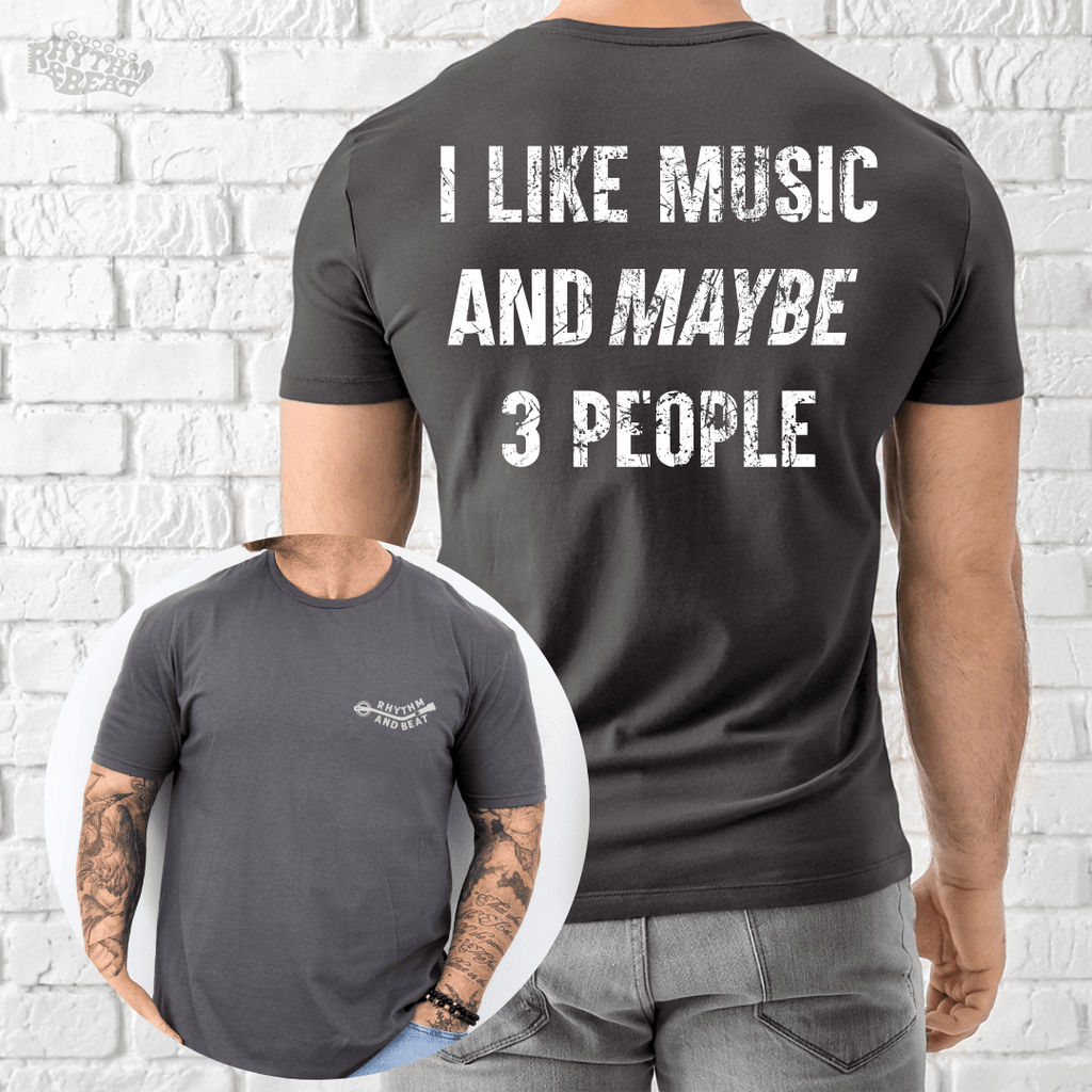 I Like Music and Maybe 3 People T-Shirt product image 2