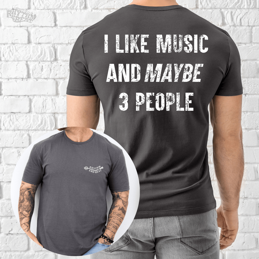 I Like Music and Maybe 3 People T-Shirt product image 2