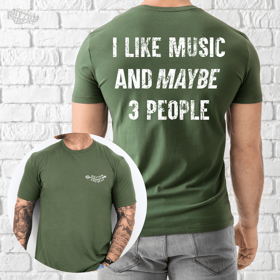 I Like Music and Maybe 3 People T-Shirt product image 5