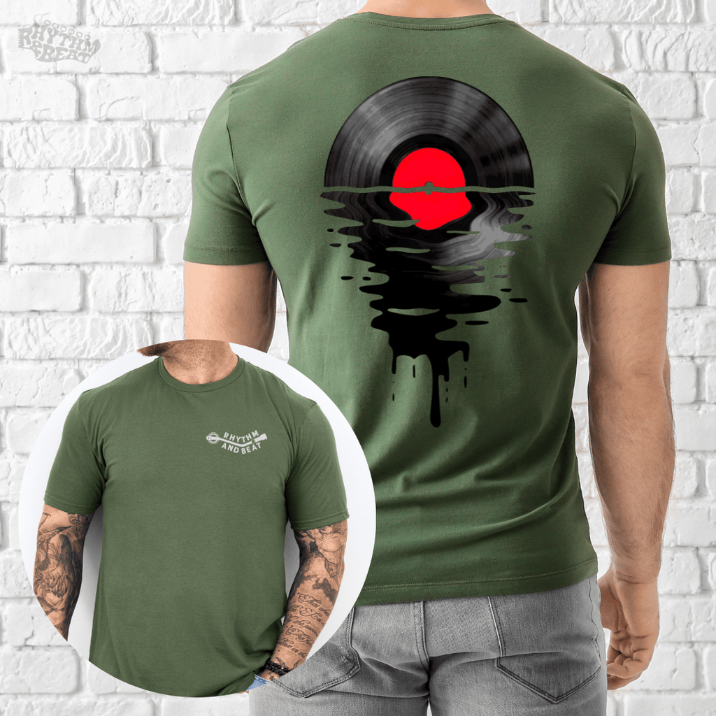 Melting Vinyl Record T-Shirt product image 4