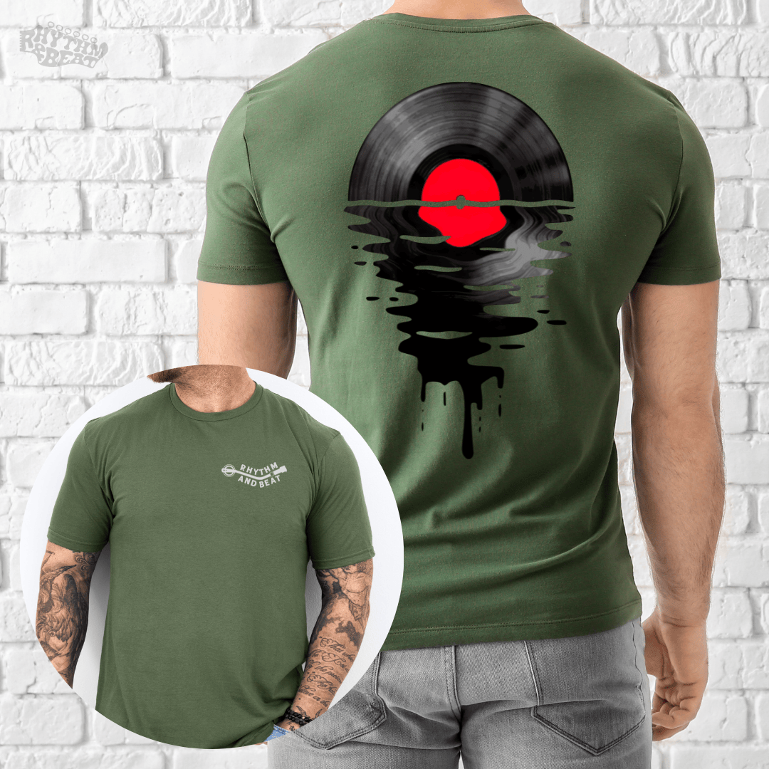 Melting Vinyl Record T-Shirt product image 4