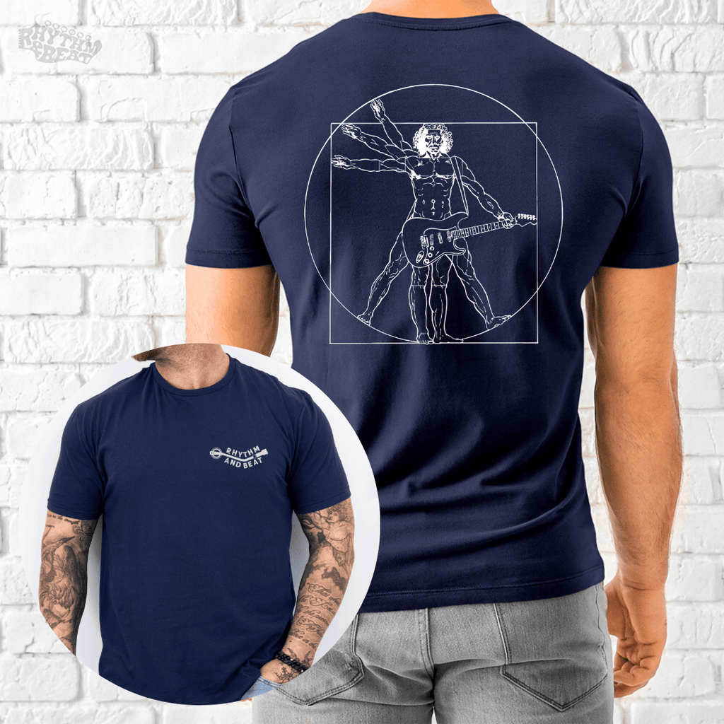 Vitruvian Guitar Player T-Shirt product image 2