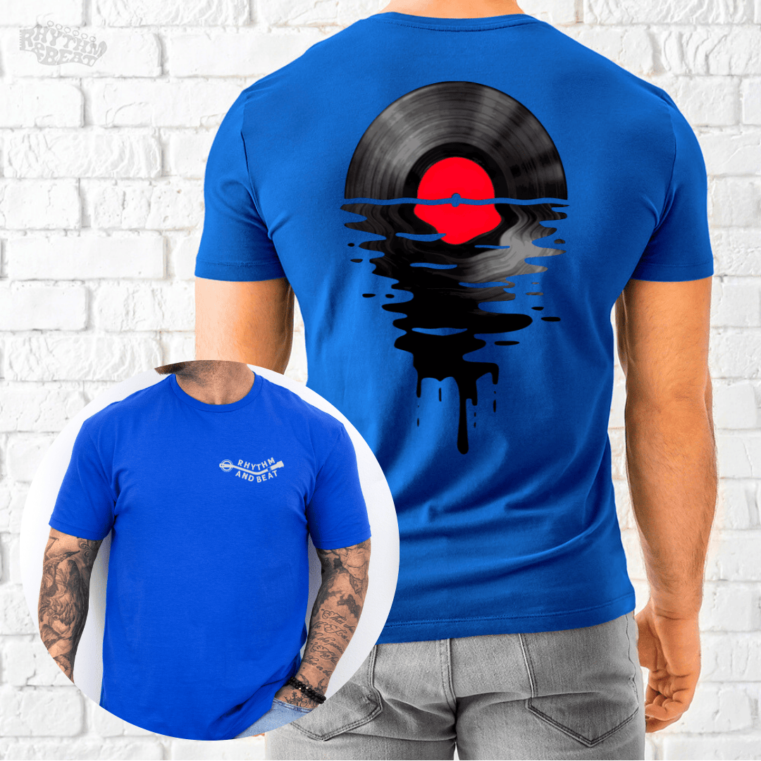 Melting Vinyl Record T-Shirt product image 3