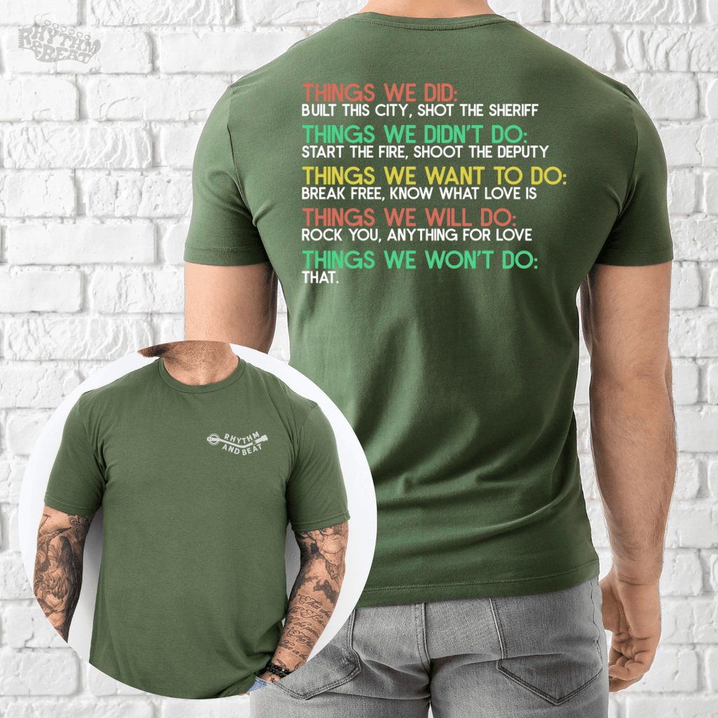 Things We Won't Do T-Shirt product image 7