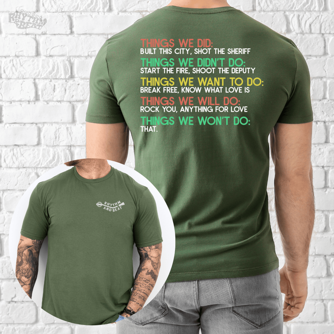 Things We Won't Do T-Shirt product image 7