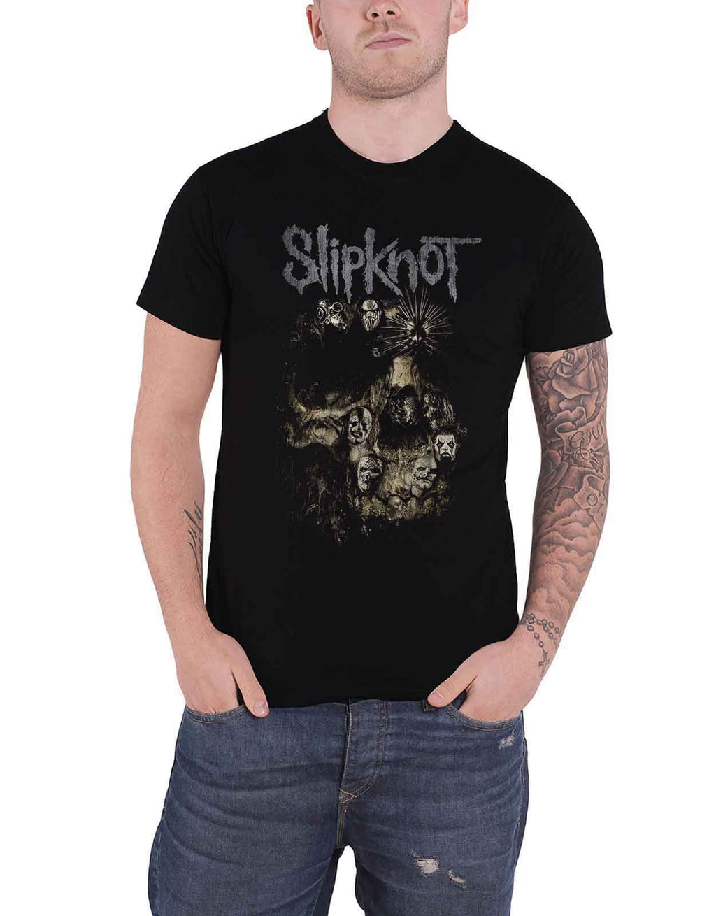Slipknot Skull Group T Shirt product image 1