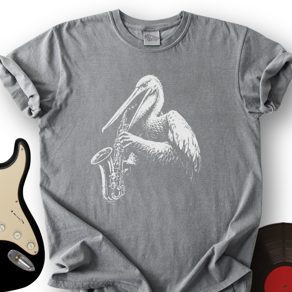 Pelican Saxophonist T-Shirt product image 7