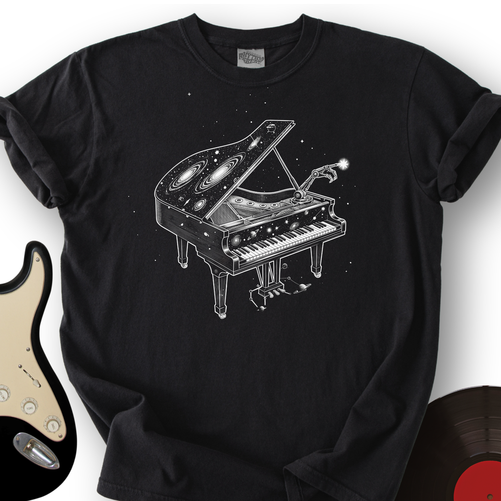Galaxy Piano T-Shirt product image 2
