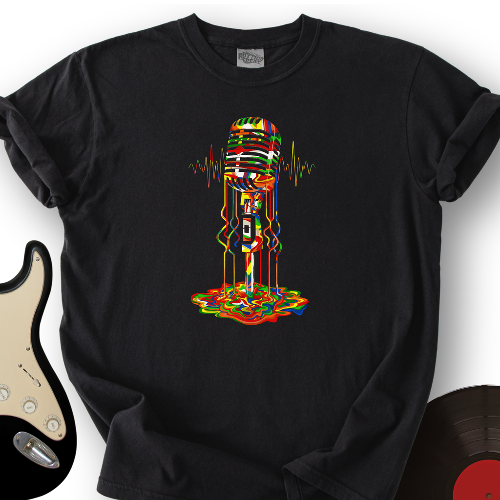 Melting Microphone T-Shirt product image 6