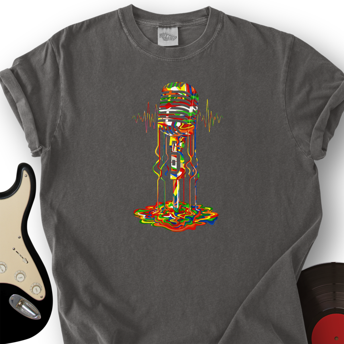 Melting Microphone T-Shirt product image 2