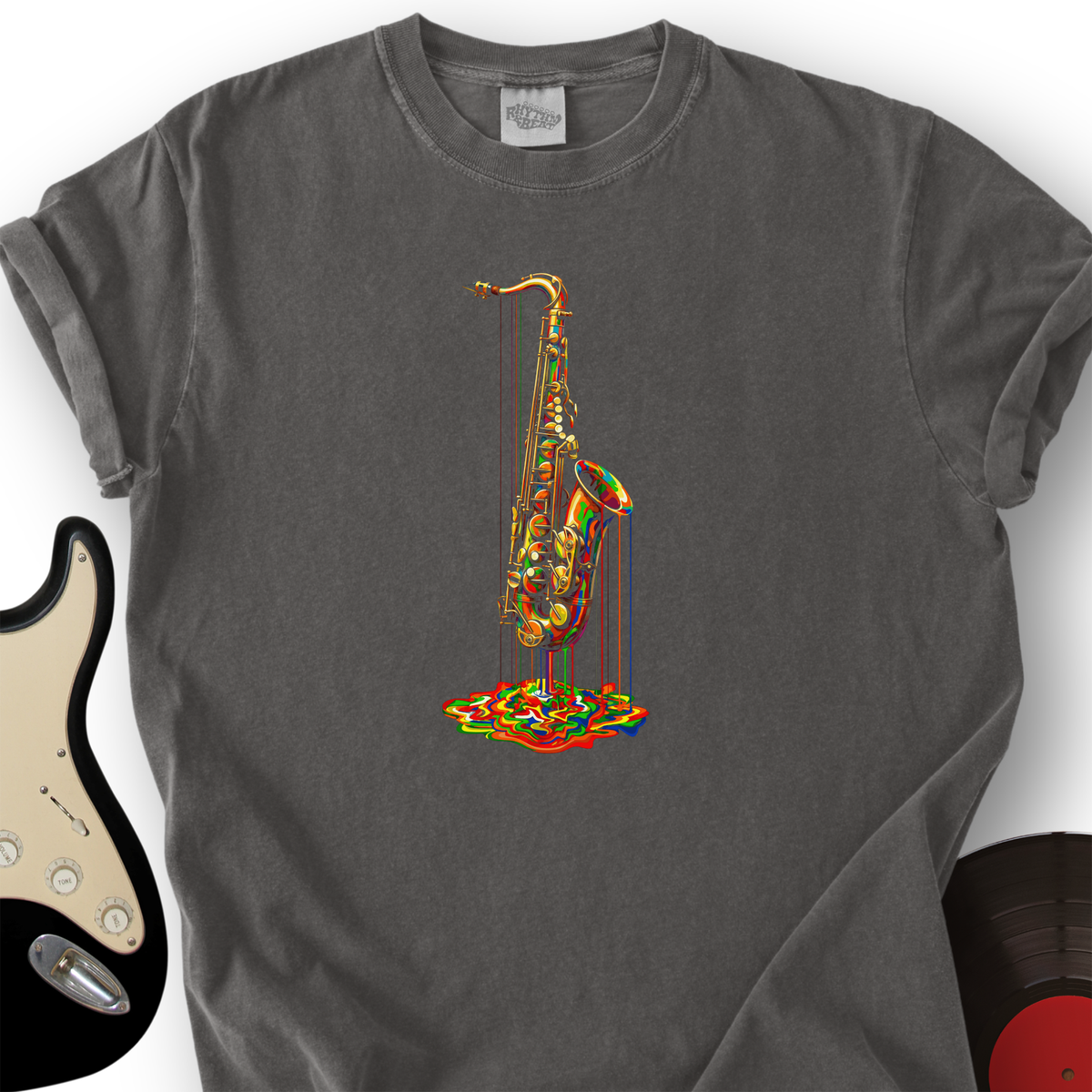 Melting Rainbow Sax T-Shirt product image 2