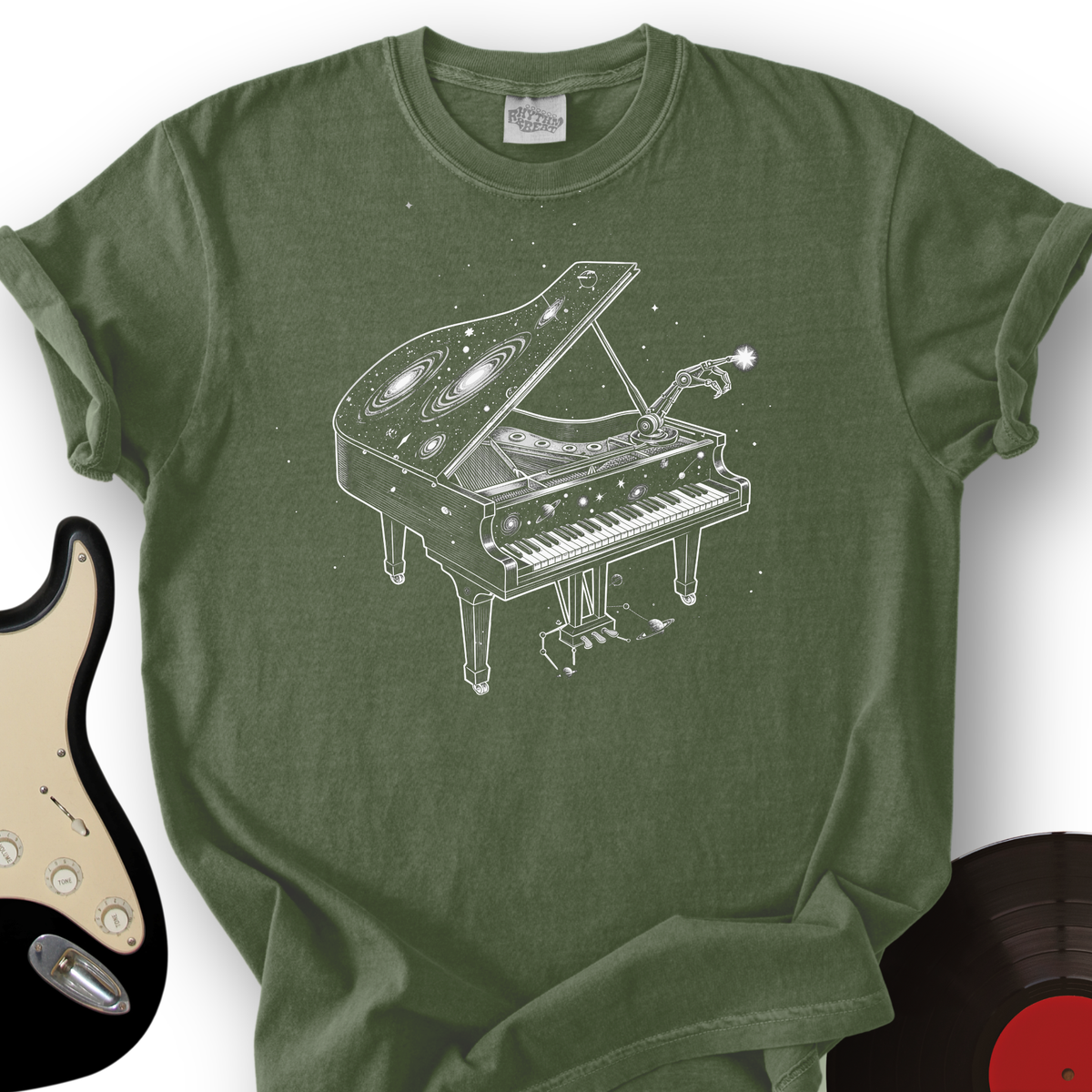Galaxy Piano T-Shirt product image 4