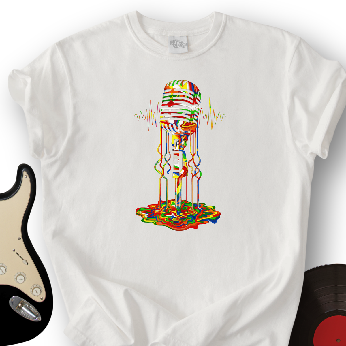 Melting Microphone T-Shirt product image 5