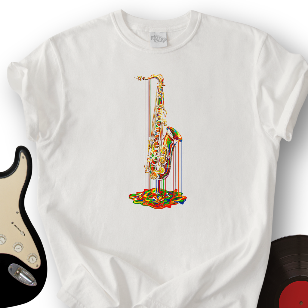 Melting Rainbow Sax T-Shirt product image 6